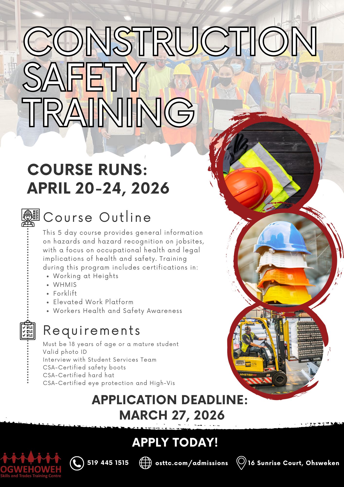 Construction Safety Training Narrative Photo