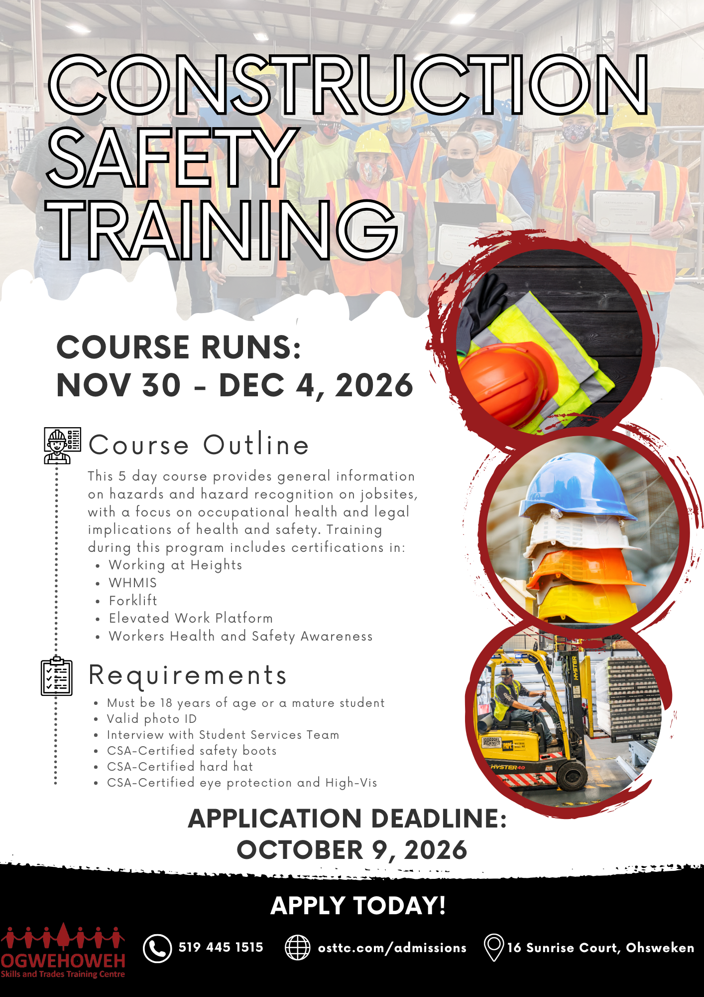 Construction Safety Training Narrative Photo